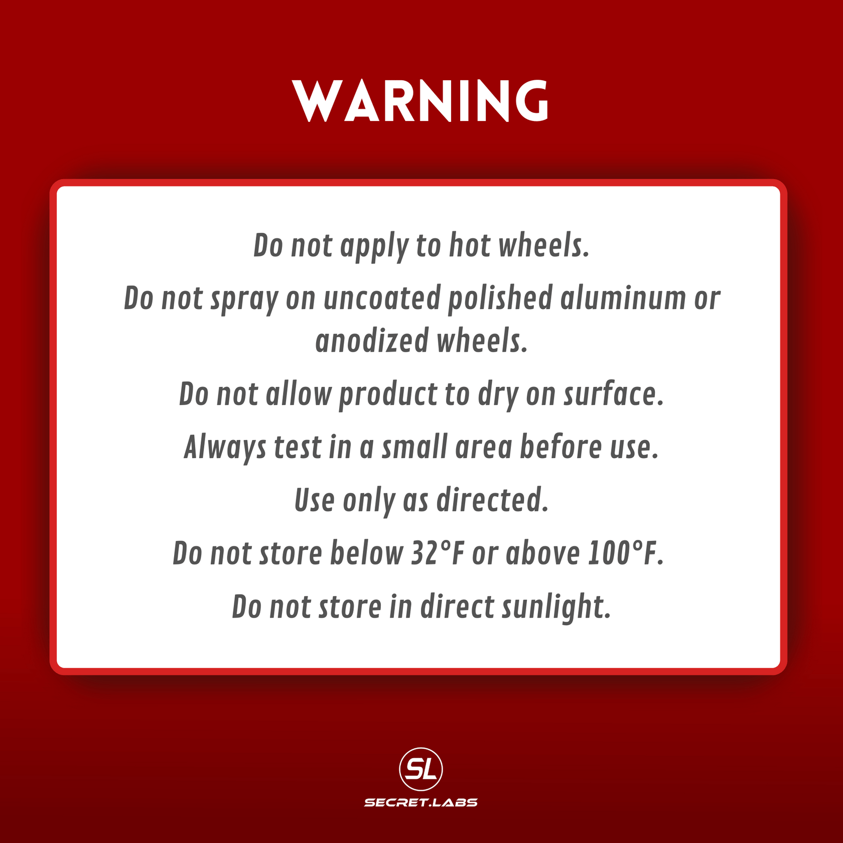 Bronze Bomber NonAcid Wheel Cleaner Secret Labs